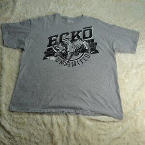 Ecko Unlimited Gray Rino T-Shirt Sizer X-Large